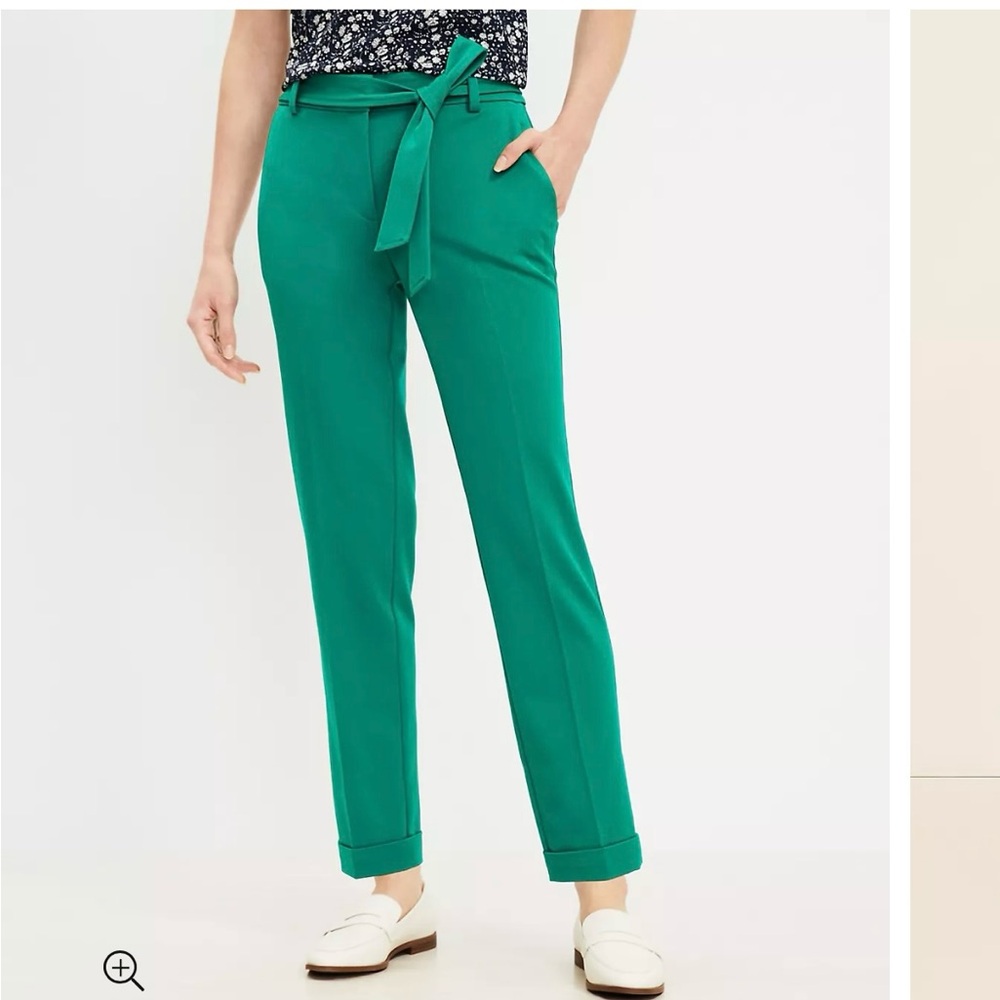 Devin Slim Tie Waist Cuffed Pant